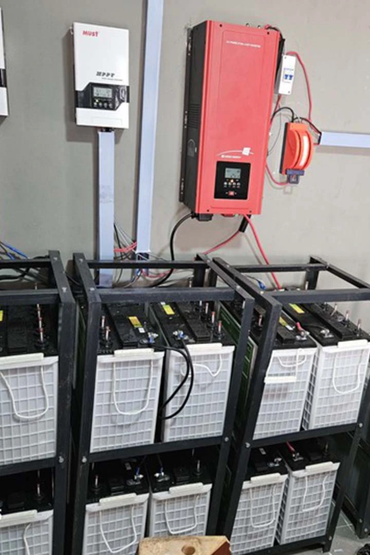 DC battery charger unit powering a residential home