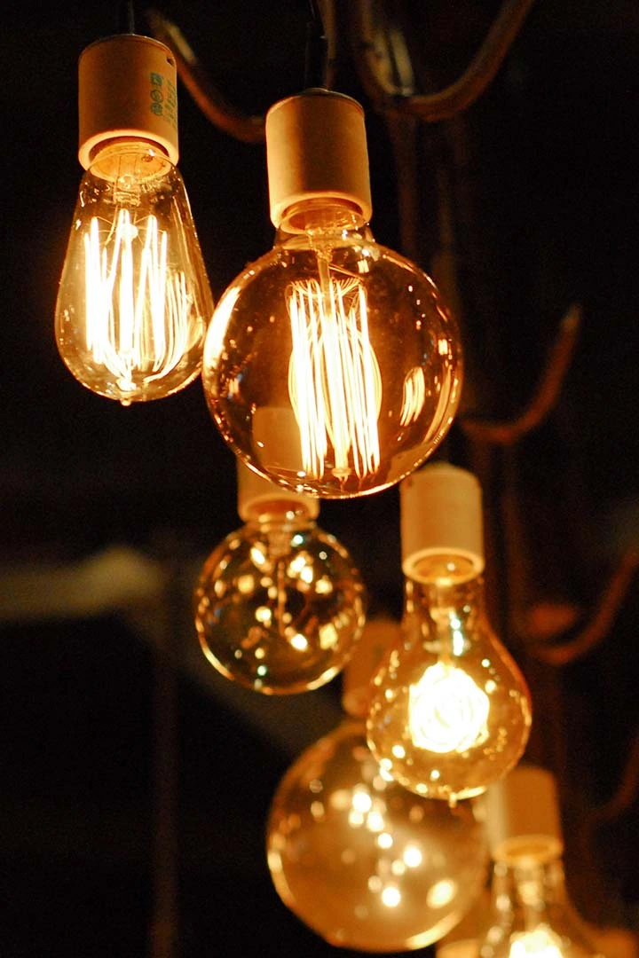 LED lights illuminating a modern space with bright, energy-efficient lighting